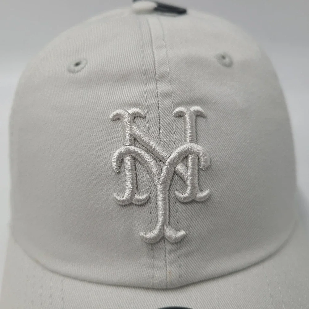 New York Mets Hat Strapback New Era Gray MLB Baseball Logo Casual Classic Men